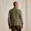 image:imageOrvis Briar Vest for Men Active Fit BrambleProof Stretch Cotton Microfleece Lining Brass Zipper Multiple PocketsTarragon