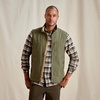 image:imageOrvis Briar Vest for Men Active Fit BrambleProof Stretch Cotton Microfleece Lining Brass Zipper Multiple PocketsTarragon