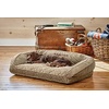image:imageOrvis ComfortFillEco Couch Dog Bed  Plush ThreeSided Bolster with ComfortFillEco Cushion Quilted Cover ZipOff amp Machine Washable Brown Tweed  SmallBrown Tweed