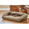 image:imageOrvis ComfortFillEco Couch Dog Bed  Plush ThreeSided Bolster with ComfortFillEco Cushion Quilted Cover ZipOff amp Machine Washable Brown Tweed  SmallBrown Tweed