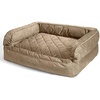 image:imageOrvis ComfortFillEco Deluxe Dog Bed  Deep Removable Cushion with Recycled ComfortFillEco Padding and Durable Quilted Cover Grey Tweed  MediumBrown Tweed