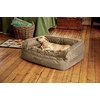 image:imageOrvis ComfortFillEco Deluxe Dog Bed  Deep Removable Cushion with Recycled ComfortFillEco Padding and Durable Quilted Cover Grey Tweed  MediumBrown Tweed