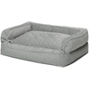 image:imageOrvis ComfortFillEco Deluxe Dog Bed  Deep Removable Cushion with Recycled ComfortFillEco Padding and Durable Quilted Cover Grey Tweed  MediumGrey Tweed