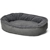 image:imageOrvis ComfortFillEco Fleece Wraparound Dog Bed  Soft Dog Beds with 360Degree Support for Small Medium Large Dogs Khaki  SGunmetal