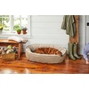 image:imageOrvis ComfortFillEco Fleece Wraparound Dog Bed  Soft Dog Beds with 360Degree Support for Small Medium Large Dogs Khaki  SKhaki