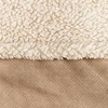 image:imageOrvis ComfortFillEco Fleece Wraparound Dog Bed  Soft Dog Beds with 360Degree Support for Small Medium Large Dogs Khaki  SKhaki