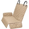 image:imageOrvis GripTight Quilted HoseOff Dog Car Seat Cover for Back Seat  Waterproof Car Seat Protector with Seat Belt Slits Khaki  LargeKhaki