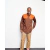 image:imageOrvis Mens Midweight Shooting Shirt  Long Sleeve Active Fit Cotton Blend MoistureWicking Field Range ShirtHideBlaze