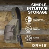 image:imageOrvis Mini Sling Pack 26B2 Fly Fishing Backpack  5L Recycled ECO CORDURA Bag with TPU Coating Dusty Olive  One SizeDusty Olive