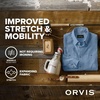 image:imageOrvis Tech Chambray Long Sleeve Mens Work Shirts  Lightweight QuickDrying UPF 40 Chambray Fabric Casual Mens Shirts  UPF 40 QuickDry Stretch Fit Recycled Polyester and Reclaimed Oyster Shells TripleStitched SeamsBlue Chambray
