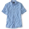 image:imageOrvis Tech Chambray ShortSleeve Work Shirts for Men with Odor Control Thermal Regulation and UPF 40 Sun ProtectionMedium Blue  New