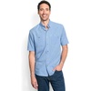 image:imageOrvis Tech Chambray ShortSleeve Work Shirts for Men with Odor Control Thermal Regulation and UPF 40 Sun ProtectionMedium Blue