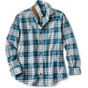 image:imageOrvis Perfect Flannel Shirt for Men  100 Brushed Cotton Long Sleeve Mens Flannel Shirt with FauxSuede TrimBlue Lagoon