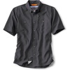 image:imageOrvis Tech Chambray ShortSleeve Work Shirts for Men with Odor Control Thermal Regulation and UPF 40 Sun ProtectionBlack
