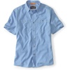 image:imageOrvis Tech Chambray ShortSleeve Work Shirts for Men with Odor Control Thermal Regulation and UPF 40 Sun ProtectionMedium Blue
