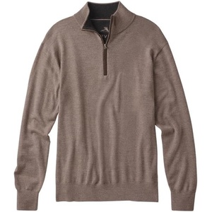 image:imageOrvis 14Zip Merino Wool Sweater 20 QuarterZip Pullover  Soft Lofted Merino EcoSuede Zip Rib Collar amp Cuffs Royal Wulff Fly Embroidery PillingResistant WoolMushroom