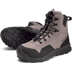 image:imageOrvis Clearwater Wading Boots for Men  Heavy Duty Mens Fishing Waders with Toe Bumper and Aggressive Non Slip Lugs  Durable Rubber Sole Synthetic Leather Upper ScratchResistant Toe EVA Footbed amp Stable Stud RetentionGravel