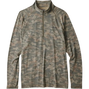 image:imageOrvis Mens DriCast 14 Zip Sun Protection Shirt  UPF 50 QuickDry Eco Blend Thumb Loops Lightweight Breathable Design MoistureWicking PerformanceInky River Bed