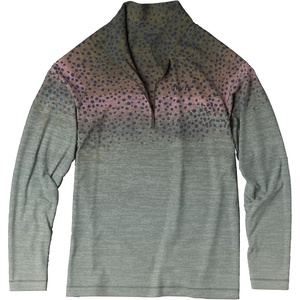 image:imageOrvis Mens DriCast 14 Zip Sun Protection Shirt  UPF 50 QuickDry Eco Blend Thumb Loops Lightweight Breathable Design MoistureWicking PerformanceRedBlack