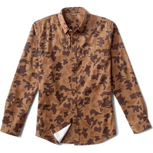 image:imageOrvis Mens Midweight Shooting Shirt  Long Sleeve Active Fit Cotton Blend MoistureWicking Field Range Shirt1971 Camo