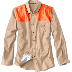 image:imageOrvis Mens Midweight Shooting Shirt  Long Sleeve Active Fit Cotton Blend MoistureWicking Field Range ShirtSandBlaze