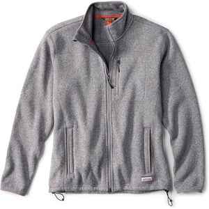 image:imageOrvis Mens Recycled Sweater Fleece JacketHeather Gray 2
