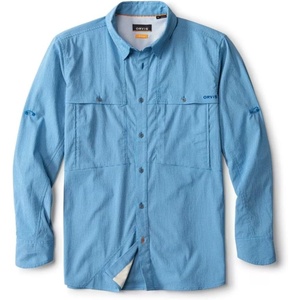 image:imageOrvis Open Air Caster Long Sleeve Shirt for Mens Lightweight Breathable Ventilated Quick Dry Outdoor Performance TopPacific BlueWhite