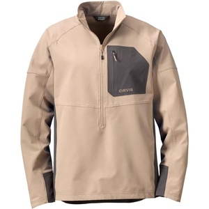 image:imageOrvis Pro Lightweight Softshell Hoodie and Pullover for Men  Athletic Shell with DWR Finish Breathable Adjustable HemDesert Khaki