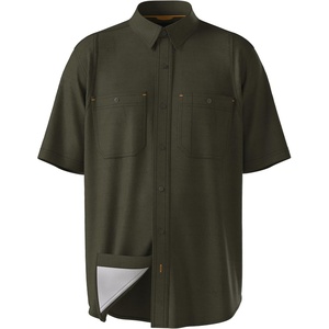 image:imageOrvis Tech Chambray ShortSleeve Work Shirts for Men with Odor Control Thermal Regulation and UPF 40 Sun ProtectionDeep Taragon