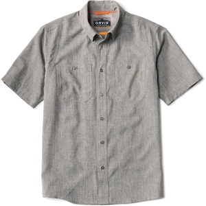 image:imageOrvis Tech Chambray ShortSleeve Work Shirts for Men with Odor Control Thermal Regulation and UPF 40 Sun ProtectionMoss