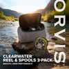 image:imageOrvis Clearwater Reel amp Spools 3Pack Lightweight Fly Fishing Reels with Extra Spools Durable Construction Smooth Drag SystemCharcoal