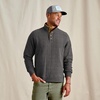 image:imageOrvis Mens Battenkill Quilted 14 Snap Sweatshirt  Classic Fit Colorblock Design amp Sustainable Polyester Side Pockets Elastic Cinch Hem Lightweight WarmthSolid Charcoal Heather