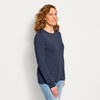 image:imageOrvis Perfect True Crew Long Sleeve Shirts for Women  Soft Pima CottonModal with a Touch of SpandexTrue Navy