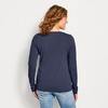 image:imageOrvis Perfect True Crew Long Sleeve Shirts for Women  Soft Pima CottonModal with a Touch of SpandexTrue Navy