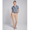 image:imageOrvis Tech Chambray Workshirt ShortSleeved Womens Casual Button Down Shirt  Breathable Lightweight Versatile DesignBlue Chambray  New