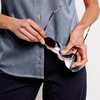 image:imageOrvis Tech Chambray Workshirt ShortSleeved Womens Casual Button Down Shirt  Breathable Lightweight Versatile DesignBlue Chambray  New
