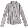image:imageOrvis Womens DriCast 14 Zip Performance Shirt Lightweight Breathable QuickDry Sun TopPale Gray Heather