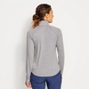 image:imageOrvis Womens DriCast 14 Zip Performance Shirt Lightweight Breathable QuickDry Sun TopPale Gray Heather