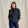 image:imageOrvis Womens Outdoor Quilted Snap SweatshirtDark Navy
