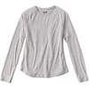 image:imageOrvis DriCast LongSleeve Crew Womens Shirt  MoistureWicking Breathable Performance Top for Outdoor ActivitiesLight Gray Heather