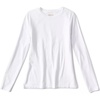 image:imageOrvis Perfect True Crew Long Sleeve Shirts for Women  Soft Pima CottonModal with a Touch of SpandexWhite  New