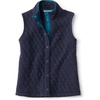 image:imageOrvis Womens Outdoor Quilted Snap VestTrue Navy Heather