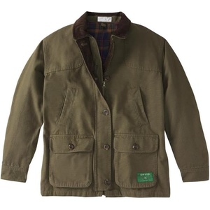 image:imageOrvis 1856 Barn Coat Womens Classic Outdoor Coat Durable Cotton Blend Button Front MidLength Utility JacketTarragon