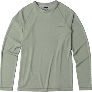 image:imageOrvis Dricast Long Sleeve Crew  Mens Lightweight Performance Shirt QuickDry UPF 50 Sun Protection BreathableCeladon