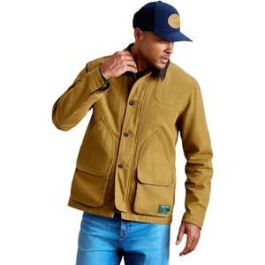 image:imageOrvis Heritage Field Coat for Men  Classic Waxed Mens Field Jacket with Pockets Zip Front ButtonClosed Storm FlapField Khaki