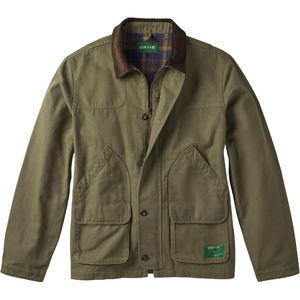 image:imageOrvis Heritage Field Coat for Men  Classic Waxed Mens Field Jacket with Pockets Zip Front ButtonClosed Storm FlapTarragon