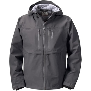 image:imageOrvis Mens Clearwater Wading Jacket  Hooded 20K Waterproof Jackets for Men with Integrated Cuff SystemAsphalt