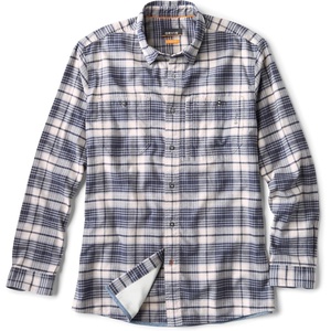 image:imageOrvis Mens Flat Creek Tech FlannelSnowCarbn