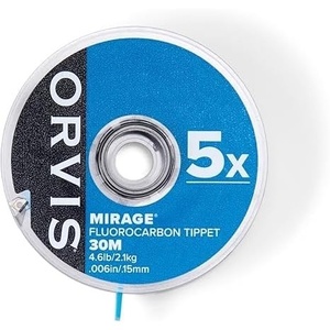 image:imageOrvis Mirage Tippet Material Outstanding Turnover Power Extrusion Taper Technology WaterLike Refraction Index Abrasion Resistant Fluorocarbon100 M