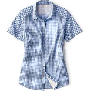 image:imageOrvis River Guide ShortSleeve Shirt for Women Lightweight Breathable FashionTShirts Outdoor Casual WearDusty Blue Check